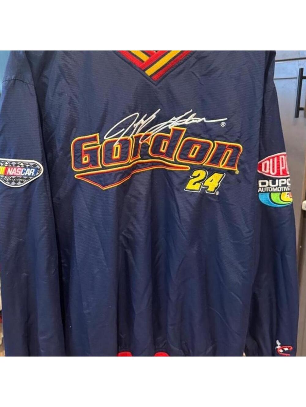 NASCAR Men's Navy and Blue Jacket